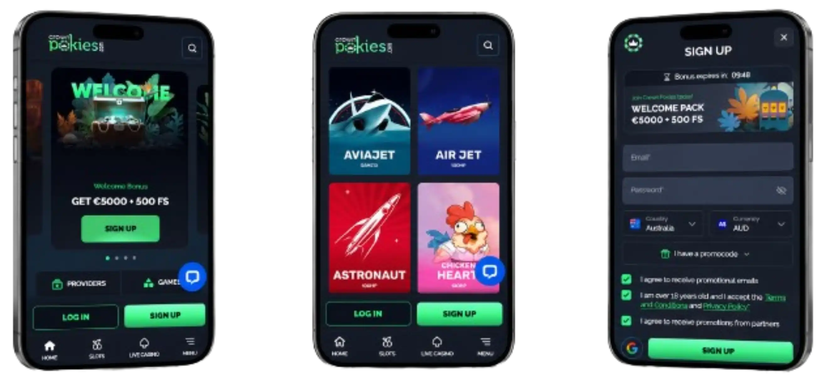 CrownPokies Casino App Screenshot